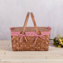Load image into Gallery viewer, Kansas Handwoven Wood Picnic Basket