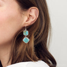 Load image into Gallery viewer, Drop Dead Gorgeous Blue Turquoise Sterling Silver Drop Earrings
