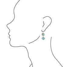 Load image into Gallery viewer, Drop Dead Gorgeous Blue Turquoise Sterling Silver Drop Earrings