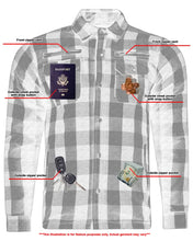 Load image into Gallery viewer, Lumberjack Men's  Armored Motorcycle Flannel Shirt - Blue