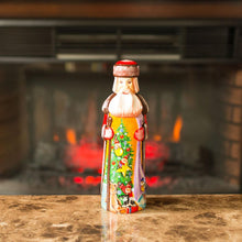 Load image into Gallery viewer, Christmas Tree with Gifts Hand Carved Wooden Santa Figurine 7.25 Inches