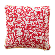 Load image into Gallery viewer, Set of 2 White Deer in the Woods Christmas Throw Cushion Pillow Covers