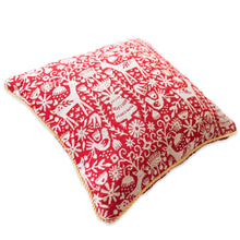 Load image into Gallery viewer, Set of 2 White Deer in the Woods Christmas Throw Cushion Pillow Covers