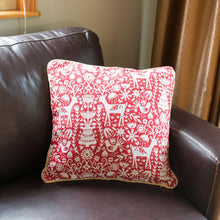 Load image into Gallery viewer, Set of 2 White Deer in the Woods Christmas Throw Cushion Pillow Covers