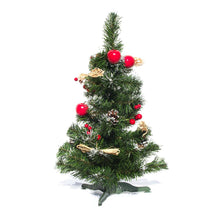 Load image into Gallery viewer, Ukrainian Tabletop Christmas Tree with Straw Bows, Apples &amp; Pine Cones 20 Inches