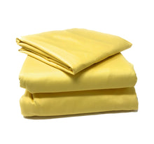 Load image into Gallery viewer, Tache 100% Cotton Solid Banana Yellow Duvet Cover Set (2-3PDUV-YB)