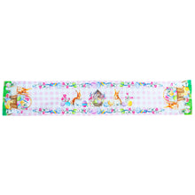 Load image into Gallery viewer, Whimsical Bunny and Colorful Eggs Easter Table Runner