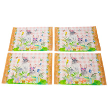 Load image into Gallery viewer, Set of 4 Bunny and Easter Eggs Placemats