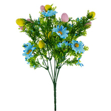 Load image into Gallery viewer, Easter Egg &amp; Floral Bouquet – Artificial Spring Flowers with Decorative Speckled Eggs