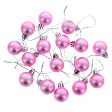 Load image into Gallery viewer, Set of 40 Pink Mini Ball Plastic Christmas Ornaments