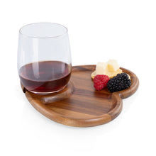 Load image into Gallery viewer, Heart Shaped Wine Appetizer Plate Set of 4