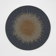 Load image into Gallery viewer, Ombre hand beaded placemat, indigo