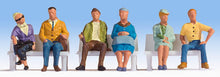 Load image into Gallery viewer, Noch 15532 HO Scale Seated People -- Set #2 pkg(6)