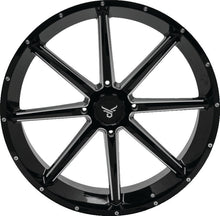 Load image into Gallery viewer, QuadBoss, QuadBoss Slicer 24X7 Off-Road Wheels - 24 Inch Aluminum All-Terrain Rims with Limited Edition QuadBoss Bull Logo Center Caps