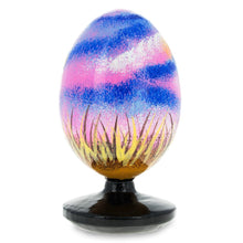 Load image into Gallery viewer, Rising Cross in the Sky Wooden Easter Egg