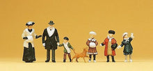 Load image into Gallery viewer, Preiser 12184 HO Scale 1900s Figures -- Passers-By Wearing Winter Clothes