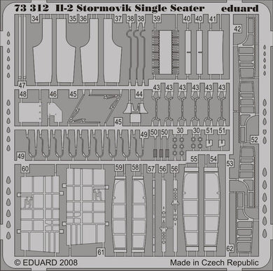 Eduard 73312 1/72 Aircraft- IL2 for ACY (Painted Self Adhesive)