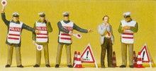 Load image into Gallery viewer, Preiser 10419 HO Scale People Working -- Policemen w/Warning Vests