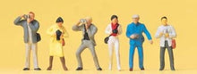 Load image into Gallery viewer, Preiser 14080 HO Scale Working People -- Standing Photographers pkg(6)
