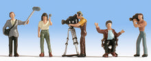 Load image into Gallery viewer, Noch 15573 HO Scale Camera Crew -- With Accessories pkg(5)