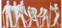 Load image into Gallery viewer, Preiser 45182 G Scale Unpainted Figures -- Railroad Track Crew (Unpainted) (6)