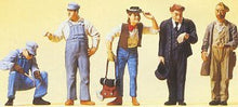 Load image into Gallery viewer, Preiser 65342 O Scale Workers -- US Track Workers, Conductor &amp; Hobos