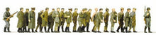 Load image into Gallery viewer, Preiser 16577 HO Scale Unpainted Figure Set -- 2 Guards With Russian Prisoners
