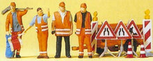 Load image into Gallery viewer, Preiser 10347 HO Scale People Working -- Street Repair Crew w/Accessories