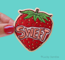 Load image into Gallery viewer, "Sweet" Strawberry Embroidered Patch