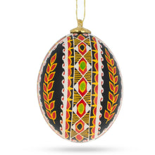 Load image into Gallery viewer, Authentic Blown Real Eggshell Ukrainian Easter Egg Pysanka Ornament