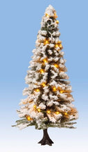 Load image into Gallery viewer, Noch 22130 All Scale Snow-Covered Christmas Tree with 30 LEDs -- 4-3/4" Tall