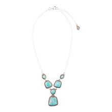 Load image into Gallery viewer, Earth and Sky Blue Turquoise Sterling Silver Necklace