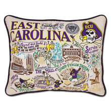 Load image into Gallery viewer, East Carolina University Collegiate Embroidered Pillow by CatStudio