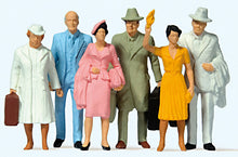 Load image into Gallery viewer, Preiser 63202 11689 Scale Standing Passengers -- Set #1 pkg(6)