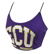 Load image into Gallery viewer, ECU Pirates Purple Spaghetti Tank