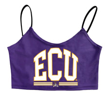Load image into Gallery viewer, ECU Pirates Purple Spaghetti Tank