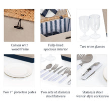 Load image into Gallery viewer, Boardwalk Picnic Basket for 2