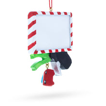 Load image into Gallery viewer, New Driver Santa License with Car Keys Resin Christmas Ornament