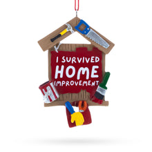 Load image into Gallery viewer, I Survived Home Improvement Tools Resin Christmas Ornament