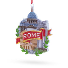 Load image into Gallery viewer, Rome Colosseum and St. Peter&#39;s Basilica, Italy Resin Christmas Ornament