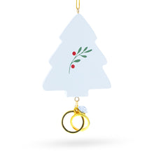 Load image into Gallery viewer, Our First Christmas Together Tree with Wedding Rings Resin Christmas Ornament