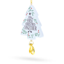Load image into Gallery viewer, Our First Christmas Together Tree with Wedding Rings Resin Christmas Ornament