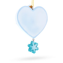 Load image into Gallery viewer, Ski Life Skis with Snowflake and Cable Car Resin Christmas Ornament