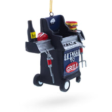 Load image into Gallery viewer, Licensed to Grill BBQ with Food Resin Christmas Ornament