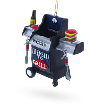 Load image into Gallery viewer, Licensed to Grill BBQ with Food Resin Christmas Ornament