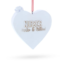 Load image into Gallery viewer, Best Nurse Ever Heart with Medical Tools Resin Christmas Ornament