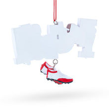 Load image into Gallery viewer, Football Helmet and Cleats Resin Christmas Ornament