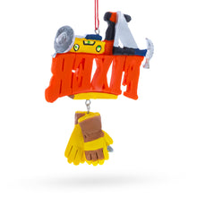 Load image into Gallery viewer, Fixer Word with Tools and Gloves Resin Christmas Ornament
