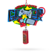 Load image into Gallery viewer, Next Level Gamer with Energy Drink Resin Christmas Ornament
