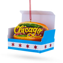 Load image into Gallery viewer, Classic Chicago Style Hot Dog Resin Christmas Ornament